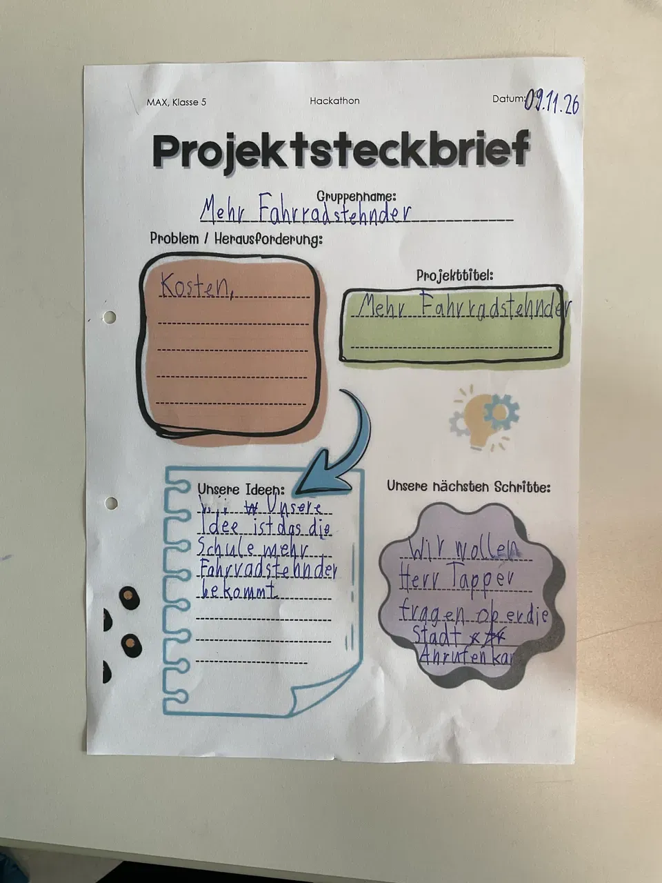Pro­jekt­steck­brief