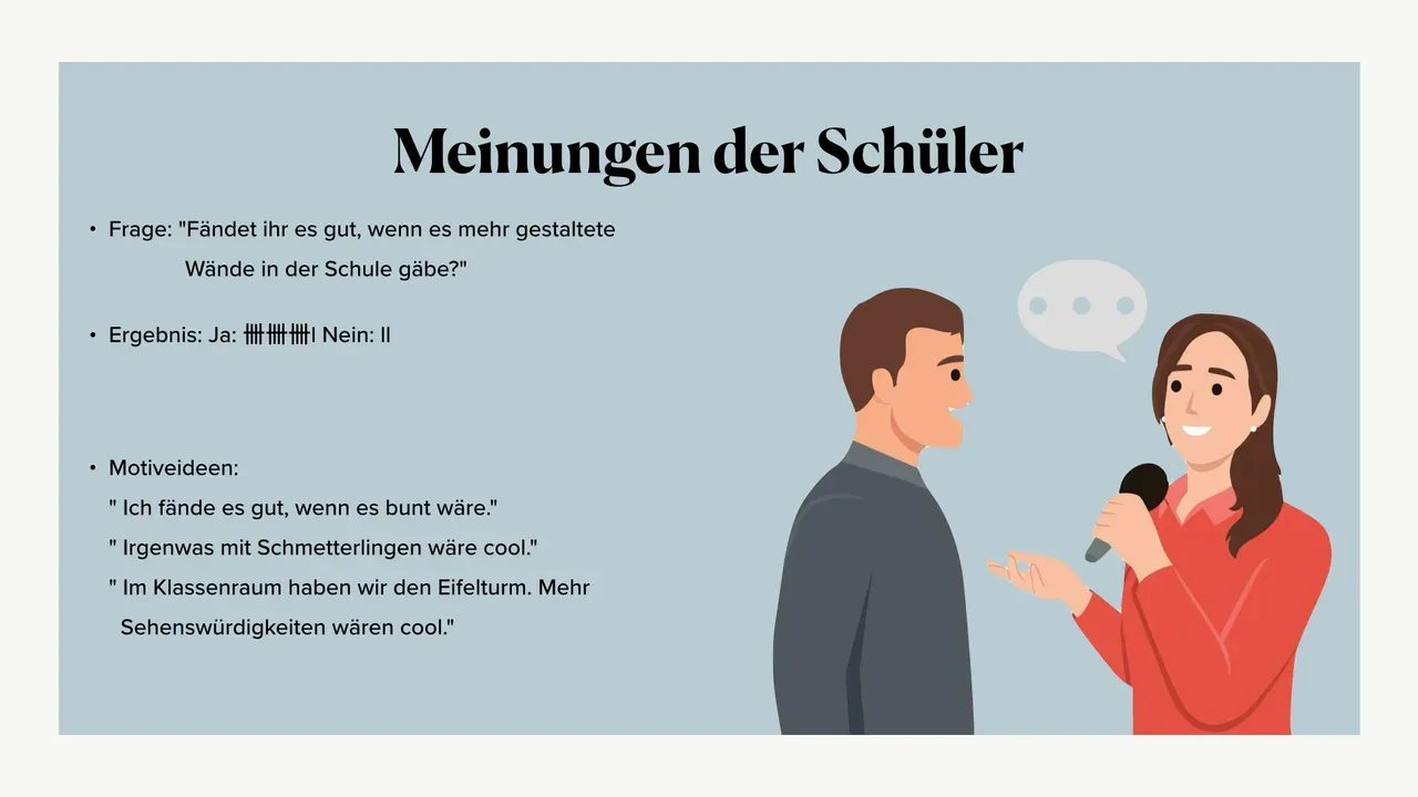 Mei­nun­gen der Schü­ler