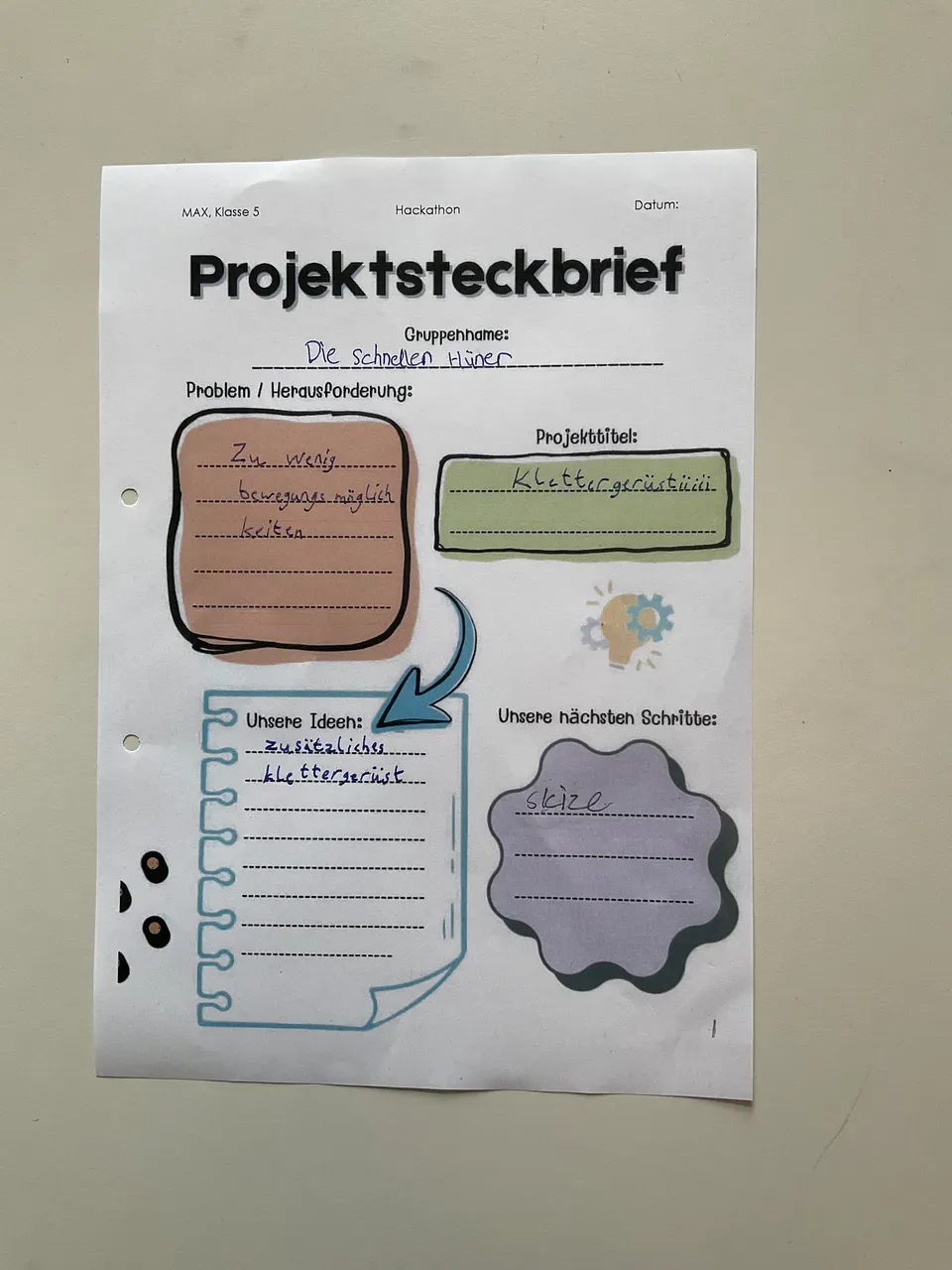 Pro­jekt­steck­brief