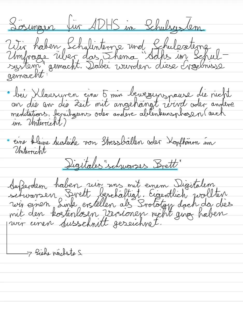 ADHS Lö­sun­gen im Schul­sys­tem