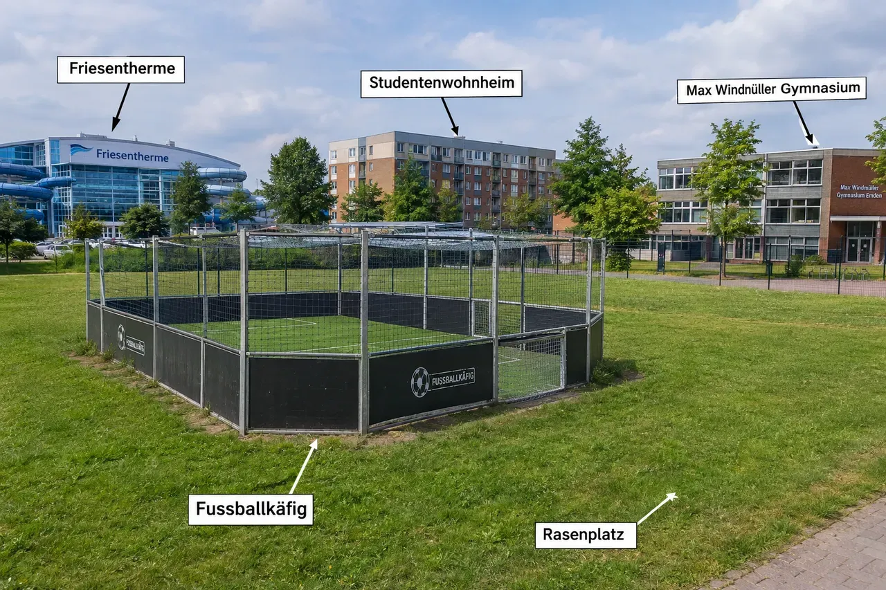 1. Idee, wie der Soc­cer­court aus­se­hen könn­te