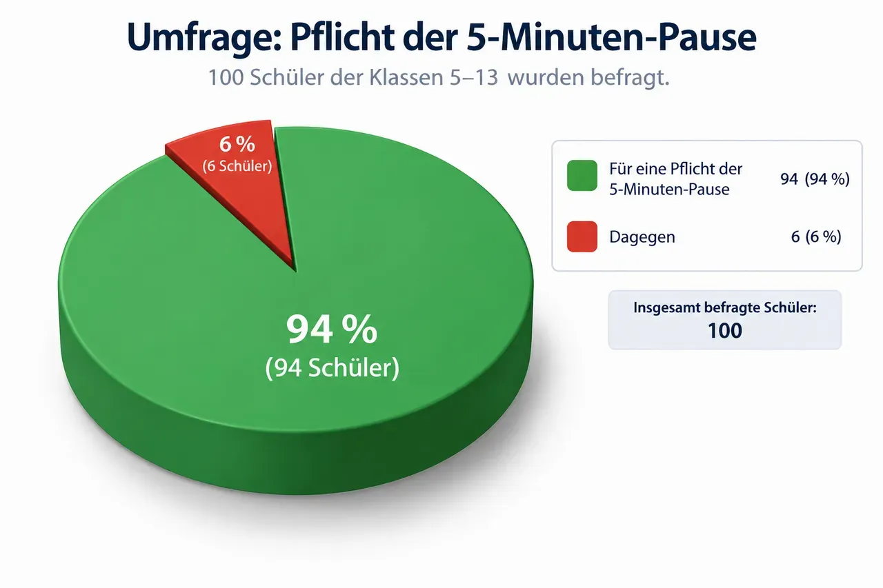 Um­fra­ge bei Schü­lern